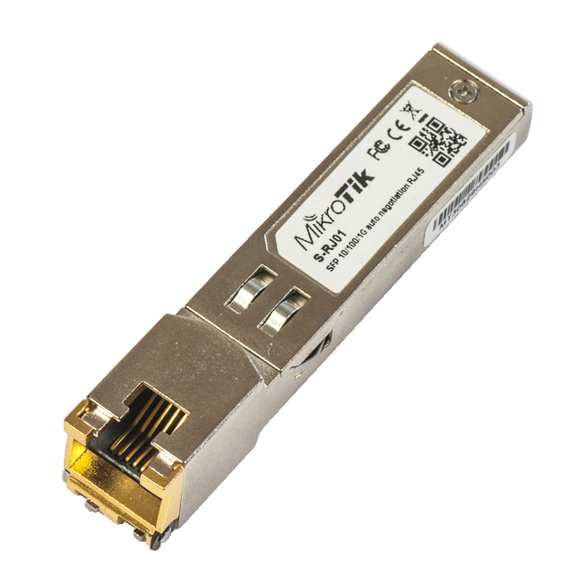 Модуль Mikrotik Модуль  проводной Mikrotik SFP RJ45 10/100/1000M Copper Module S-RJ01 S-RJ01