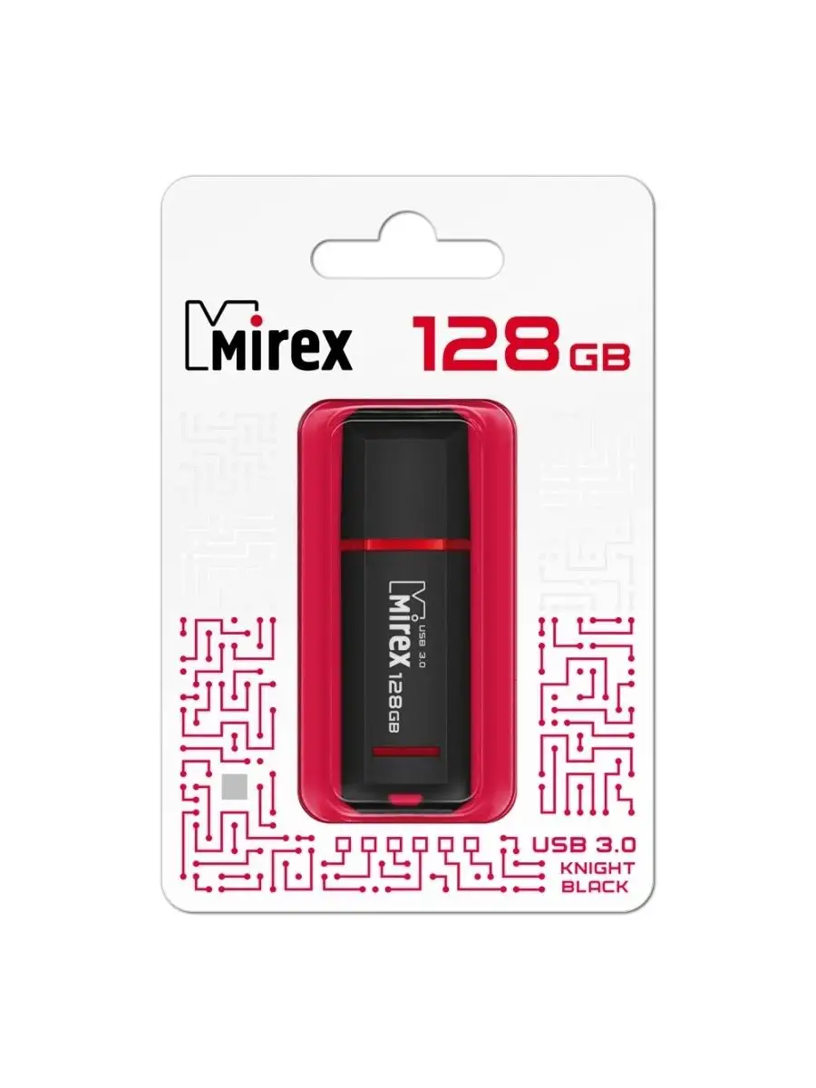 Флеш накопитель Mirex 13600-FM3BK128 128GB,Knight,USB 3.0,черный 13600-FM3BK128 13600-FM3BK128