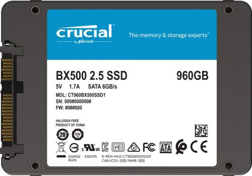 Твердотельный накопитель Crucial SSD  SATA2.5" 960GB BX500 CT960BX500SSD1 CT960BX500SSD1 #3