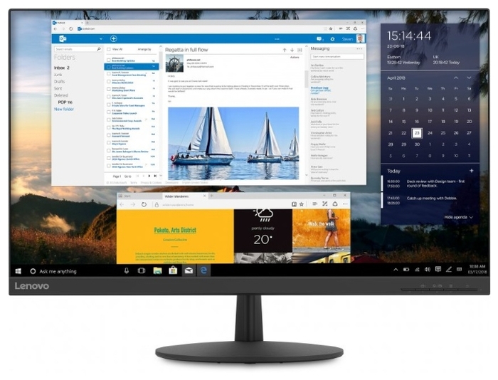 Монитор Lenovo 27" L27q-30 черный IPS 4ms 16:9 HDMI матовая 1000:1 350cd 178гр/178гр 2560x1440 DisplayPort 4.63кг 65FCGAC1EU 65FCGAC1EU