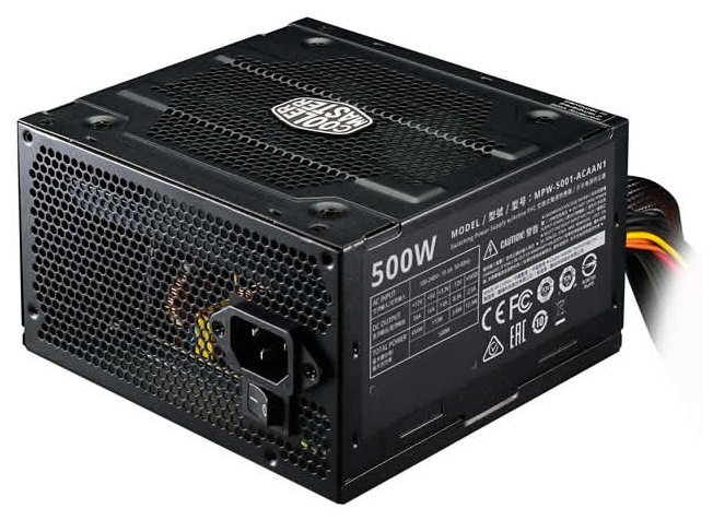 Блок питания Cooler Master Elite V3 500W ATX, 120mm, 3xSATA, 1xPCI-E(6+2), APFC   MPW-5001-ACABN1-EU MPW-5001-ACABN1-EU