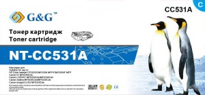 Тонер-картридж G&G голубой для HP  Color LaserJet CM2320/CP2025 Canon MF8330/8350 (2800стр NT-CC531A NT-CC531A