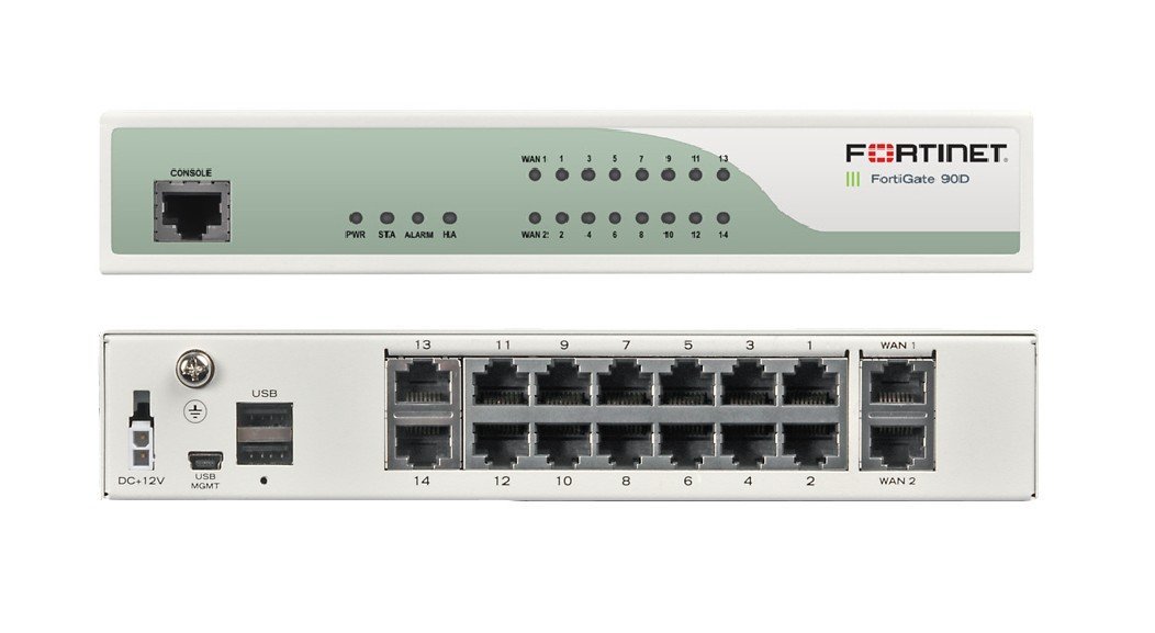 Межсетевой экран Fortinet FortiGate-90D-POE 16 x GE RJ45 ports (including 2 x WAN ports, 10 x Switch ports, 4 x PoE ports), 32GB SSD onboard storage. Max managed FortiAPs (Total / Tunnel) 32 / 16 FG-90D-POE FG-90D-POE