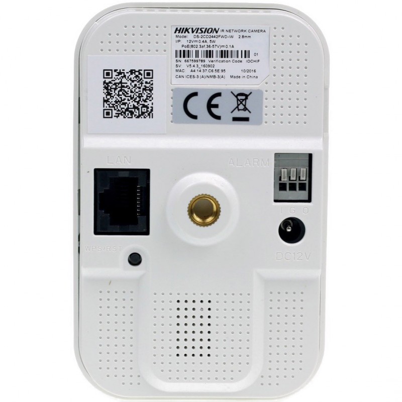 Видеокамера IP Hikvision DS-2CD2422FWD-IW 2.8-2.8мм цветная DS-2CD2422FWD-IW DS-2CD2422FWD-IW
