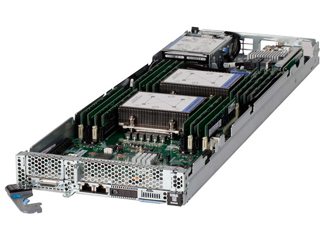 Blade-сервер Lenovo NeXtScale nx360 M5, 2x Xeon 10C E5-2650v3 105W 2.3GHz/2133MHz/25MB, 2x8GB, O/Bay SS, 3.5in SAS/SATA 546542G 546542G