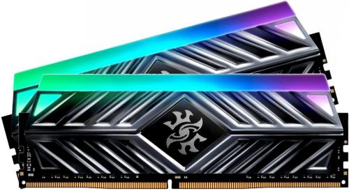 Модуль памяти ADATA 16GB DDR4 3600 DIMM XPG SPECTRIX D41 RGB Grey Gaming Memory Non-ECC, CL18, 1.35V, 1024x8, Kit (2x8GB), RTL (774435) AX4U360038G18A-DT41 AX4U360038G18A-DT41