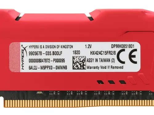 Модуль памяти Kingston HyperX FURY Red 8Gb 2400MHz HX424C15FR2/8 HX424C15FR2/8 #2