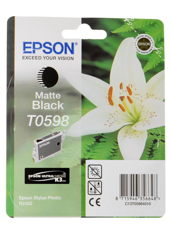 Картридж EPSON STYLUS PHOTO R2400 matte black C13T05984010