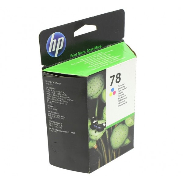 Картридж HP №78 C6578AE Color, 38ml для DJ 930C/950C/959C/970Cxi/1220/6122/6127/PSC 750/1180c C6578AE