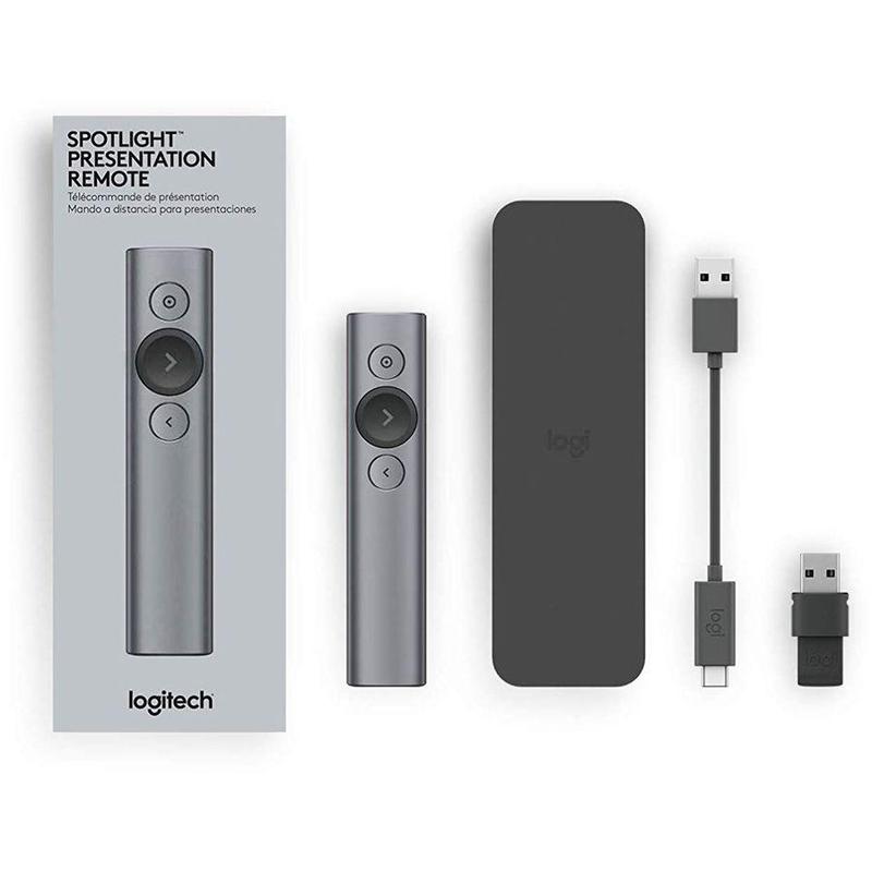 Пульт Logitech Spotlight Presentation Remote Grey 910-004861 910-004861