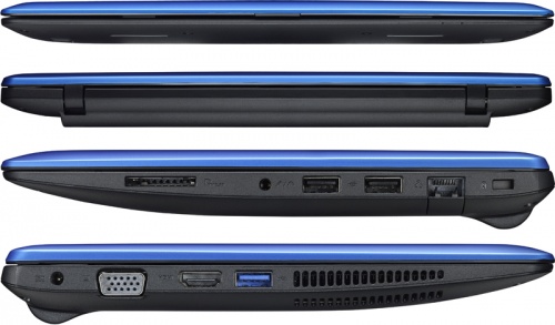 Ноутбук ASUS X200LA-CT004H (Blue11.6"HD TS i3-4010/4Gb/500Gb/WiFi/BT/cam/W8) (90NB03U7-M00090) 90NB03U7-M00090