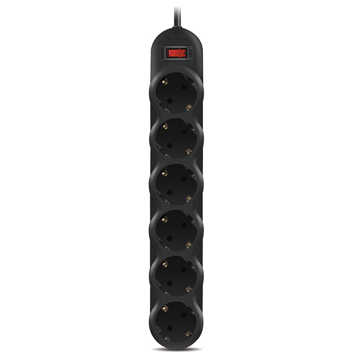 Сетевой фильтр SVEN SF-06L 3 м (6 розеток) черный (SV-015138) SV-015138