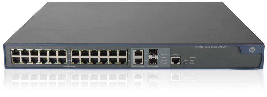 Коммутатор HPE 3100 24 PoE v2 EI Switch JD313B JD313B
