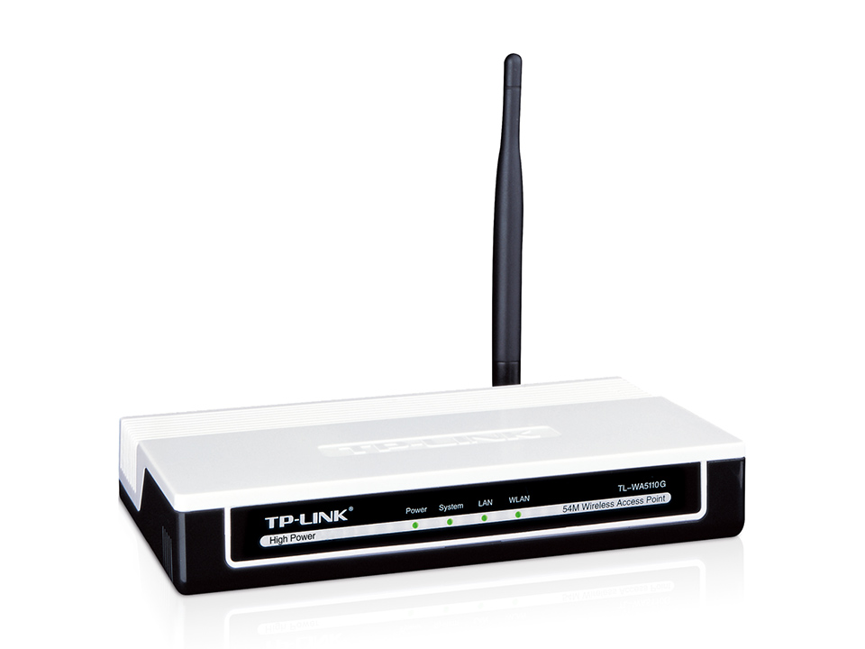 Точка доступа 54M HighPower Wireless Access Point, 26dBm, Atheros, passive PoE TLWA5110G