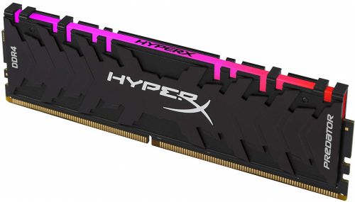 Модуль памяти Kingston 16GB DDR4 3200 DIMM XMP HyperX Predator Black RGB Gaming Memory Non-ECC, CL16, 1.35V, Kit (2x8GB), RTL  (283877) HX432C16PB3AK2/16 HX432C16PB3AK2/16