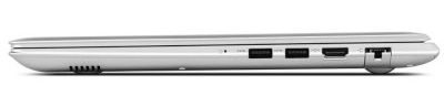 Ноутбук Lenovo IdeaPad 510S-14ISK Core i7 6500U/8Gb/1Tb/AMD Radeon R7 M460 2Gb/14"/IPS/FHD (1920x1080)/Windows 10/white/WiFi/ BT/Cam 80TK006ARK