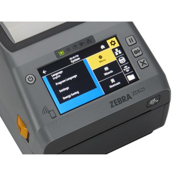 Принтер этикеток настольный Zebra ZD621R TT (74/300M) Color Touch LCD; 203 dpi, USB, USB Host, Ethernet, Serial, BTLE5, ROW, RFID - UHF, EU and UK Cords, Swiss Font, EZPL ZD6A142-30EFR2EZ ZD6A142-30EFR2EZ #1