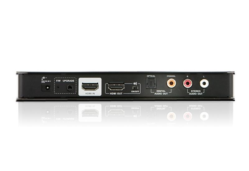 Конвертор ATEN HDMI=>HDMI+AUDIO, HDMI>HDMI+TOSLINK(Optical)+RCA(Coaxial)+2xRCA(Stereo), Female, Б.П.220>5.3V, VC880-A7-G VC880-A7-G