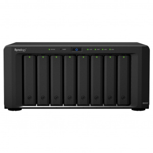 Сетевой накопитель Synology  два встроенных порта 10GBASE-T LAN, ОП 4 GB, 8 дисков 3,5” SATA или 8 дисков 2,5” SATA/SSD, 2 USB 3.0, 2 порта 1GbE LAN + 2 порта 10GbE LAN, охлаждение 2 вентилятора (120мм X 120мм) DS1817 DS1817