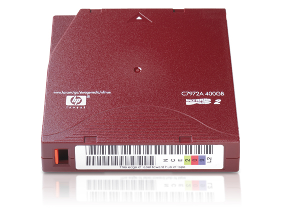 Картридж HPE Ultrium LTO2 data cartridge 400GB C7972A C7972A