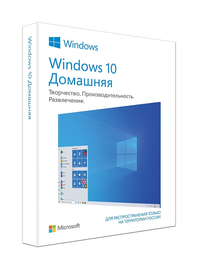 Программное обеспечение Microsoft Windows Home FPP 10 P2 32-bit/64-bit Eng Intl non-EU/EFTA USB HAJ-00054 HAJ-00054