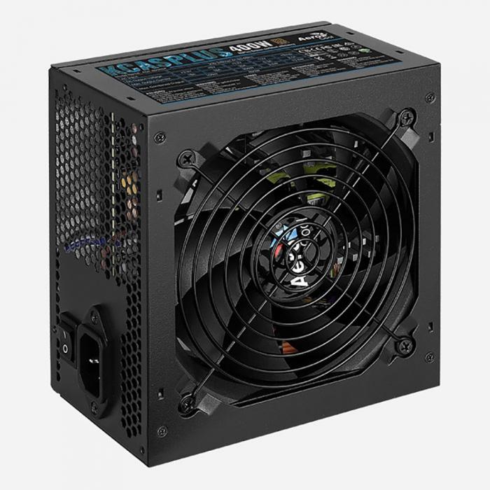 Блок питания Aerocool KCAS PLUS 400W 12V Ver.2.4, 80+ Bronze, fan 12cm, 550mm cable, 20+4P, 4+4P, PCIe 6+2P x2, PATA x4, SATA x6 KCAS PLUS 400W KCAS PLUS 400W