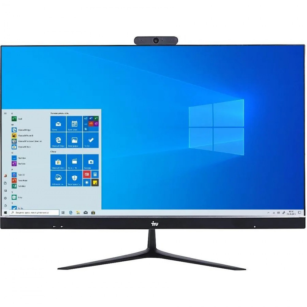 Персональный компьютер iRU Office P2315 23.8" Full HD i5 10400 (2.9) 8Gb SSD240Gb UHDG 630 Windows 10 Professional 64 GbitEth WiFi BT 120W Cam черный 1920x1080 (RUS) 1551534 1551534