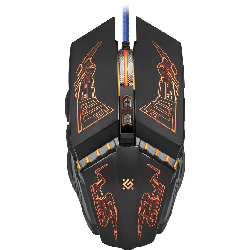 Мышь Defender проводная игровая  Halo Z GM-430L оптика,7кнопок,3200dpi 52430 52430
