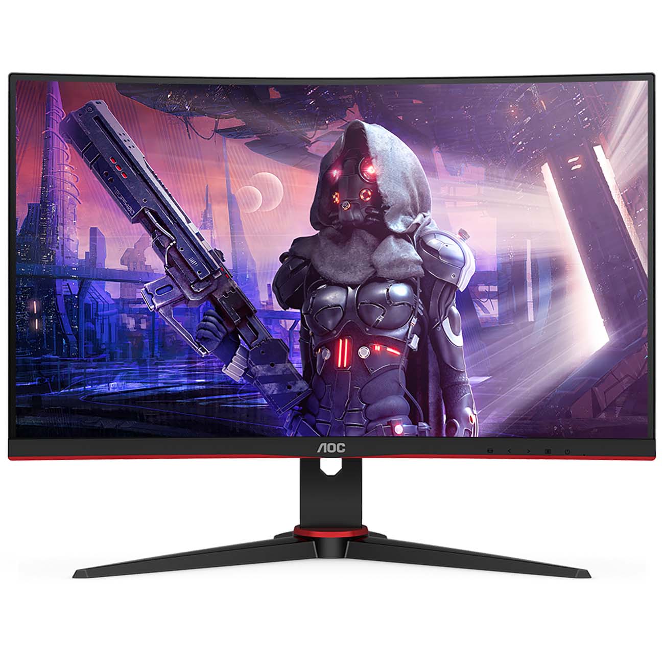Монитор AOC 27" C27G2AE 1500R Curved 1920x1080 165Hz VA WLED 16:9 1ms D-Sub 2*HDMI DP 80M:1 4000:1 178/178 250cd Tilt Swivel Speakers Black C27G2AE/BK C27G2AE/BK