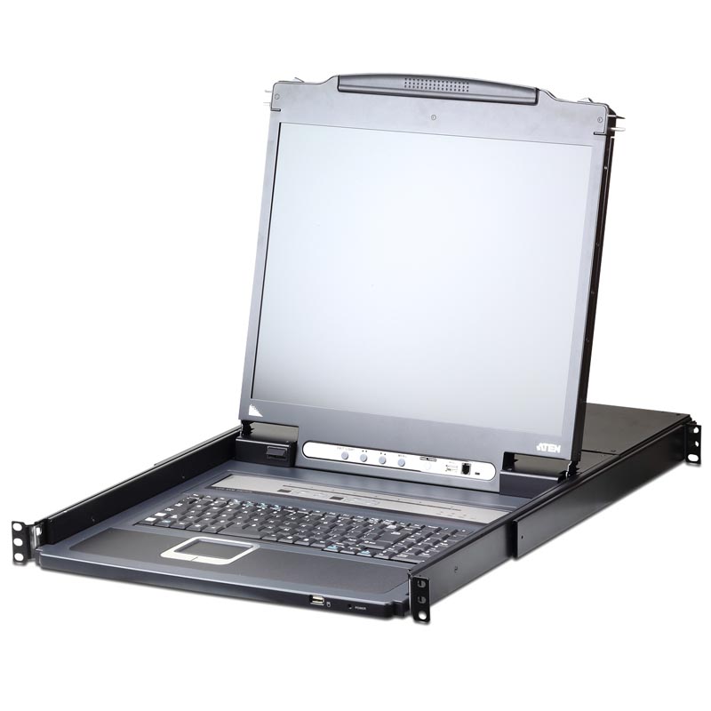 Переключатель ATEN KVM SINGLE RAIL 16P PS/2-USB LCDKVMP 19INCH CL5716N-ATA-RG CL5716N-ATA-RG