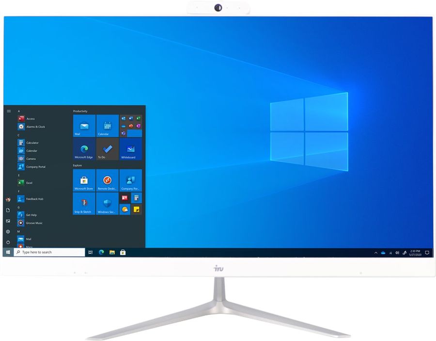 Моноблок iRU Office P2323P 23.8" Full HD Ryzen 3 3200G (3.6) 16Gb SSD240Gb Vega 8 Windows 10 Home Single Language 64 GbitEth WiFi BT 120W Cam белый 1920x1080 1535380 1535380