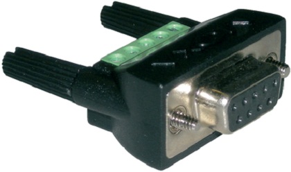 Переходник MOXA DB9 Female на винтовую клеммную колодку для RS-422/485, до 15В Mini DB9F-to-TB Mini DB9F-to-TB