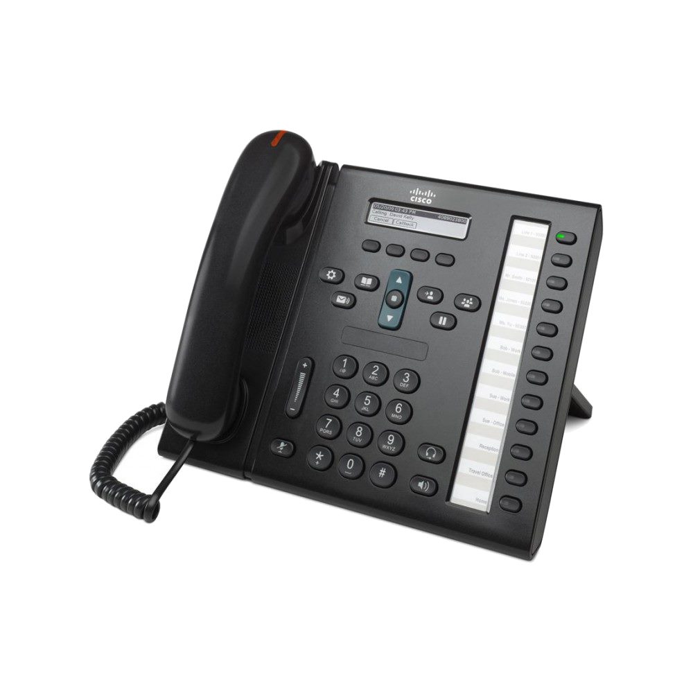 Телефон Cisco  Unified IP Phone 6961, Charcoal, Standard Handset CP-6961-C-K9=