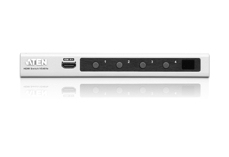 KVM переключатель ATEN HDMI, 4> 1 /4x1 TV/панель/монитор/проектор, (до 4Kx2K 4096x2160/3840x2160;480P/720P/1080i/1080P) VS481B-AT-G VS481B-AT-G