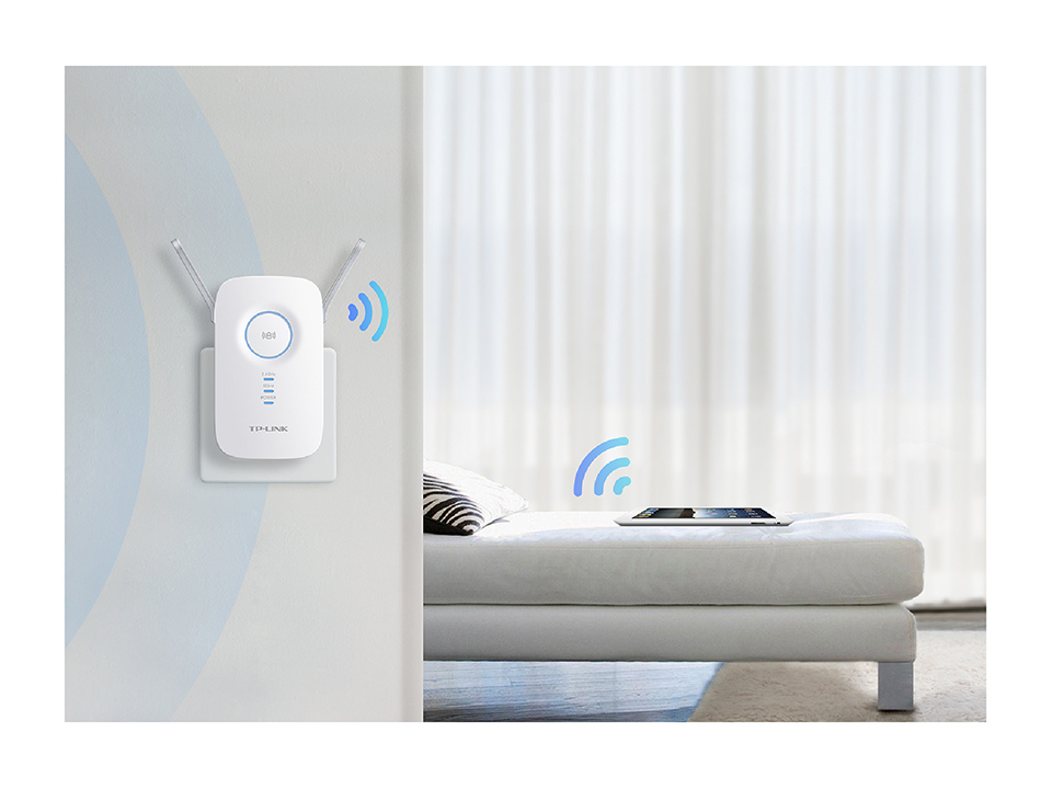 Усилитель TP-Link AC1200 867ac+300n, 802.11ac/a/b/g/n, 1*LAN, IGMP Snooping для IPTV RE350 RE350