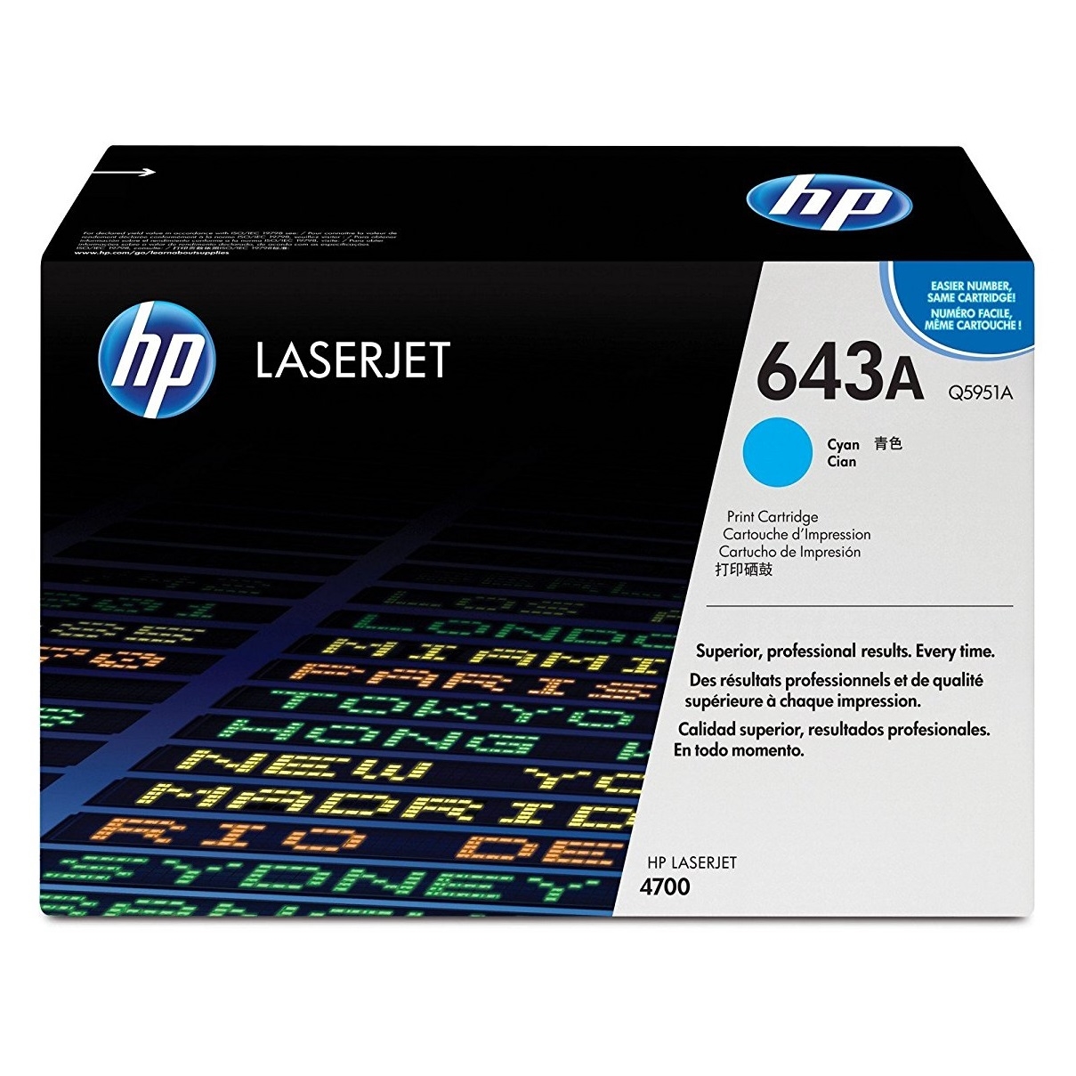 Тонер-картридж HP голубой для HP CLJ 4700/4700dn/4700dtn/4700n/4700ph+ (10000стр.) Q5951A Q5951A