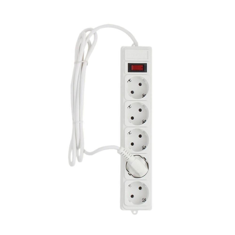 Сетевой фильтр Power Cube PG-B 5m 5 outlets (white) 10A/2.2kW PG-B-5M PG-B-5M