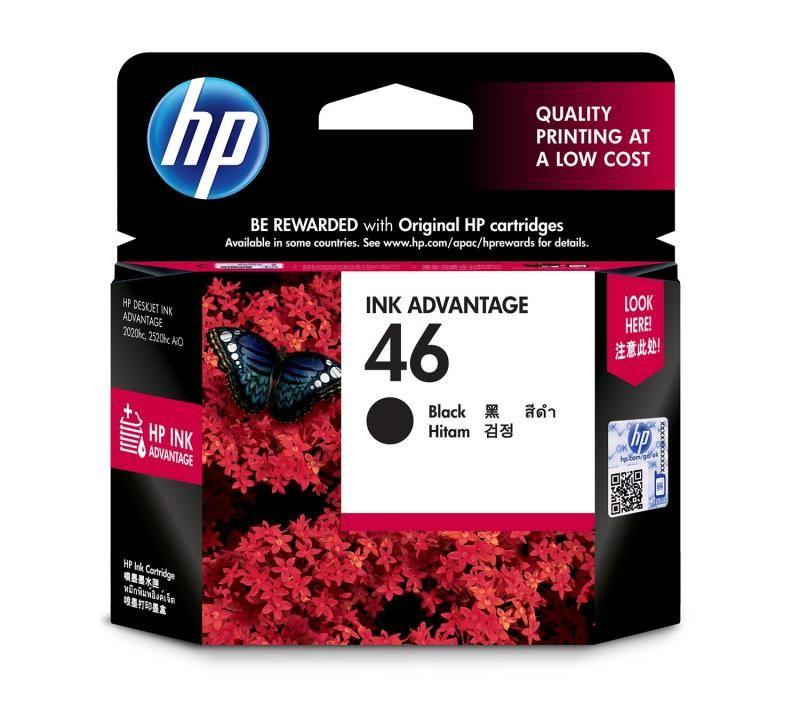 Картридж струйный HP 46 CZ637AE черный для DJ 2520hc CZ637A