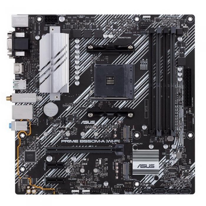 Материнская плата ASUS /AM4,B550,DUAL M.2,HDMI,AURA,MB RTL PRIME B550M-A (WI-FI) PRIME B550M-A (WI-FI)