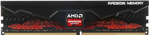 Модуль памяти AMD 4GB Radeon™ DDR4 2400 DIMM R7 Performance Series Black Gaming Memory Non-ECC, CL16, 1.2V, Heat Shield, RTL R7S44G2400U1S R7S44G2400U1S