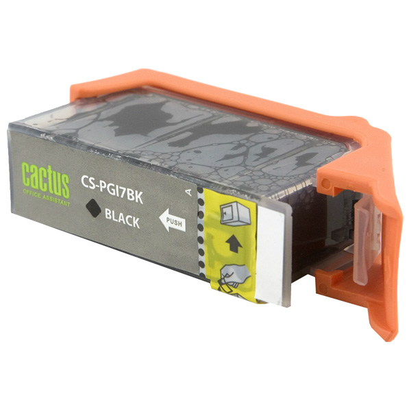 Картридж Cactus струйный CS-PGI7BK черный для Canon Pixma MX7600/iX7000 (24мл) CS-PGI7BK CS-PGI7BK