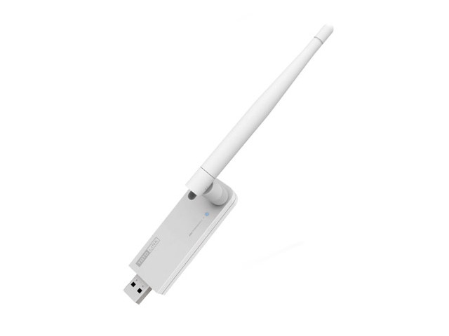 Адаптер TOTOLINK Беспроводной USB поддерживает стандарты IEEE 802.11/b/g/n. С одной внешней антенной 4dBi и максимальной скоростью передачи данных до 150Мбит/сек. N150UA N150UA