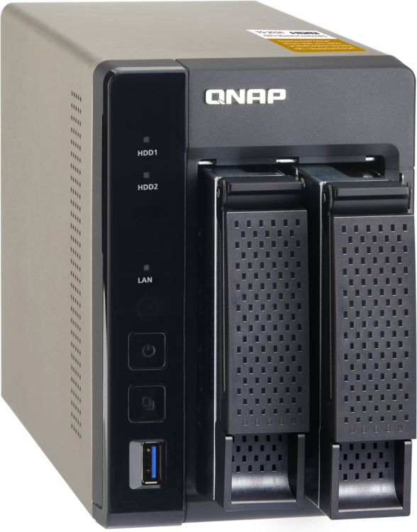 Сетевой RAID-накопитель QNAP 2 отсека для HDD, HDMI-порт. Четырехъядерный Celeron N3150 1,6 ГГц TS-253A-4G TS-253A-4G