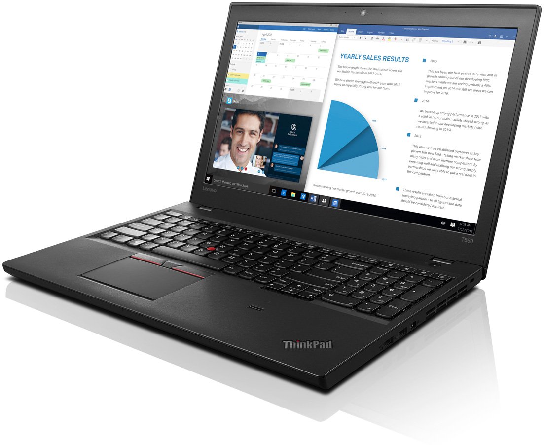 Ультрабук Lenovo ThinkPad T560 Core i7 6600U/16Gb/SSD256Gb/Intel HD Graphics 520/15.6"/ (20FJ002TRT) 20FJ002TRT