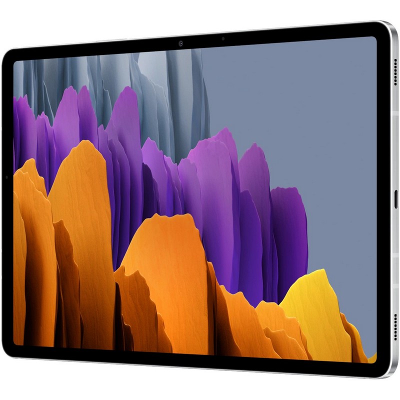 Планшетный компьютер Samsung Galaxy Tab S7 SM-T870 Snapdragon 865 Plus (3.1) 8C/RAM6Gb/ROM128Gb 11" WQXGA 2560x1600/Android 10.0/серебристый/13Mpix/8Mpix/BT/WiFi/Touch/microSD 1Tb/8000mAh SM-T870NZSASER SM-T870NZSASER