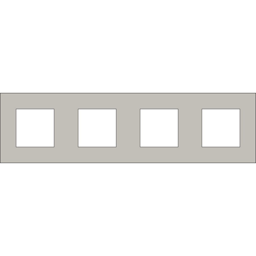 Панель управления Crestron Four gang faceplate Pure - Champagen Steel FP4-157-PURE FP4-157-PURE