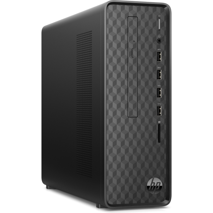 Персональный компьютер HP Slimline S01-aF0005ur Ryzen 3 3250U (2.6)/4Gb/SSD256Gb/RGr/Free DOS 3.0/GbitEth/WiFi/BT/65W/черный 14Q99EA 14Q99EA