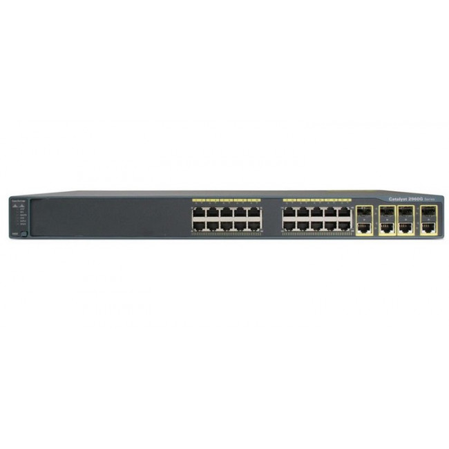 Коммутатор Cisco Catalyst 2960 24 10/100/1000, 4 T/SFP LAN Base Image WS-C2960G-24TC-L WS-C2960G-24TC-L