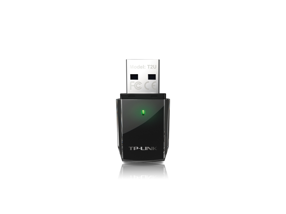 Сетевая карта TP-Link AC600 433ac+150n, 802.11ac/a/b/g/n, USB 2.0 Archer T2U Archer T2U