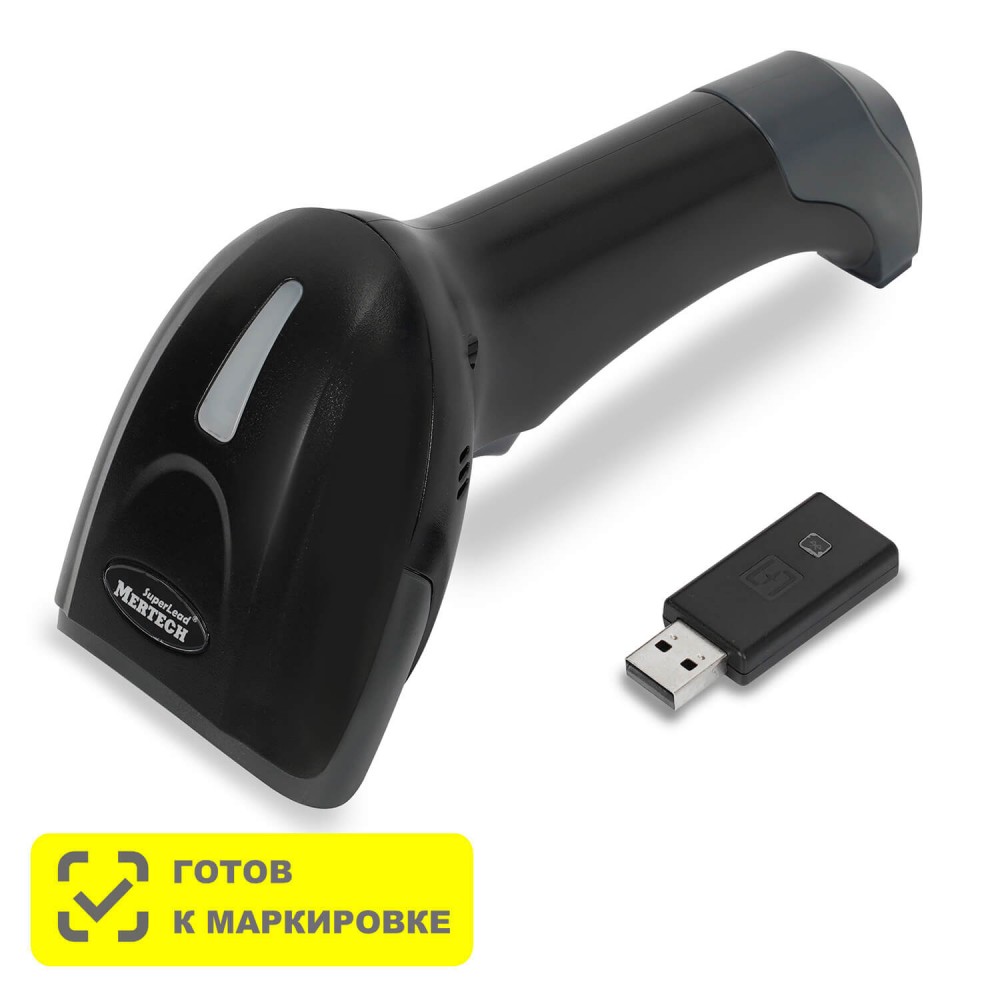 Сканер штрих-кода Mertech CL-2310 BLE Dongle P2D 2D, 640х480 Px, 6500К LED, IP54, USB-COM и USB-HID, BLE 5,0 беспроводной чёрный 4812 4812